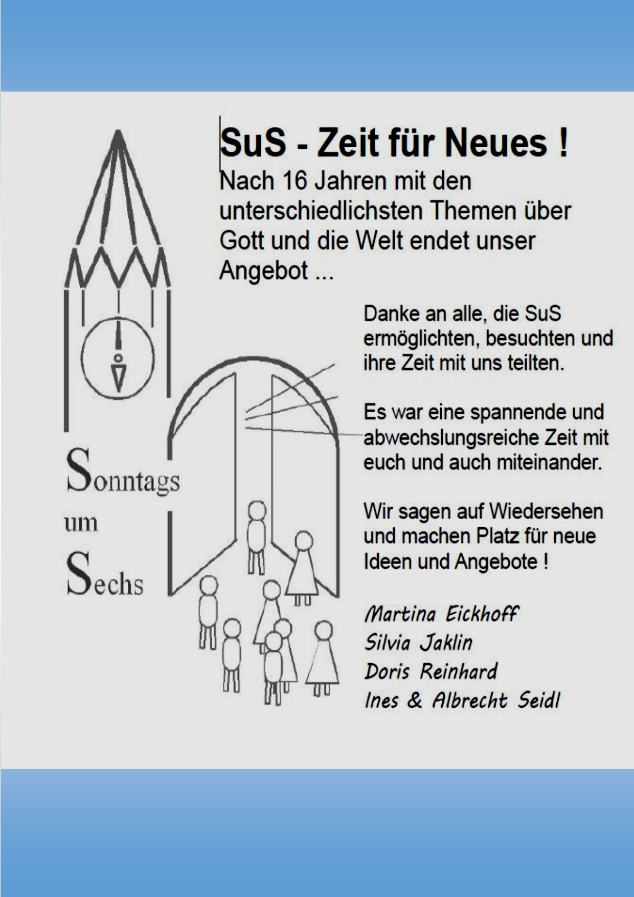 Niedernberg Plakat Sonntags um Sechs November 2022